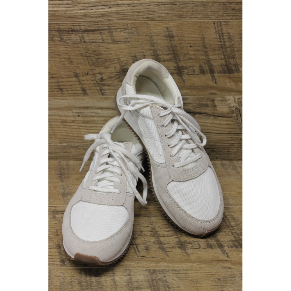 Vans unisex OG Runner Ultracush white cream suede sneakers 8